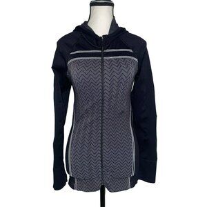 Athleta Twist Jacket Seamless Stretch Hoodie Size M